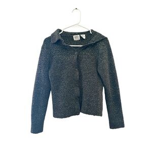 Vintage 90’s/Y2K Dark Green/Grey Jason Maxwell Cardigan Sweater SP